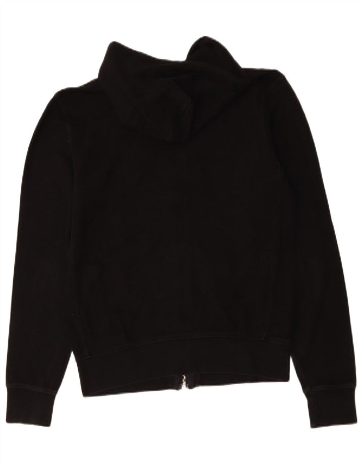 Zara Mens Zip Hoodie Sweater Medium Black Cotton