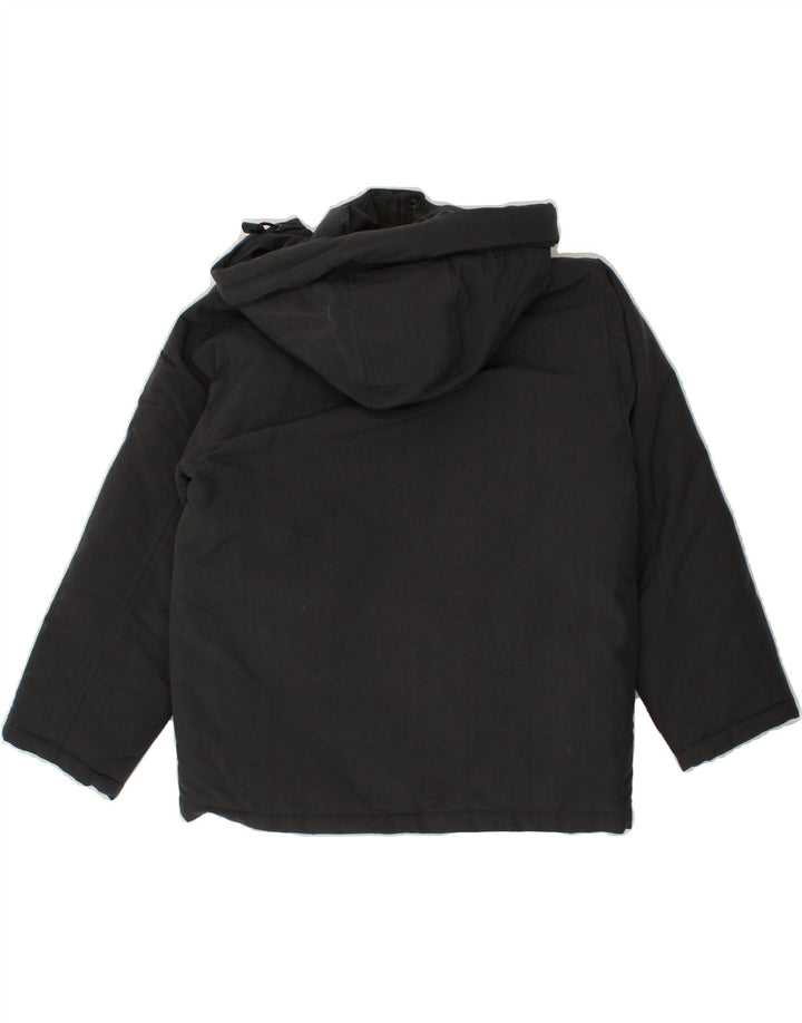 CHAMPION Boys Hooded Padded Jacket 7-8 Years Grey Vintage Champion and Second-Hand Champion from Messina Hembry 