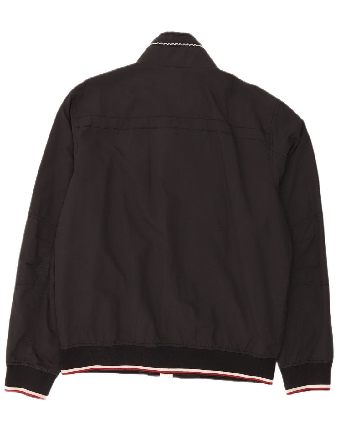 Tommy Hilfiger Mens Bomber Jacket UK 40 Large Grey Nylon