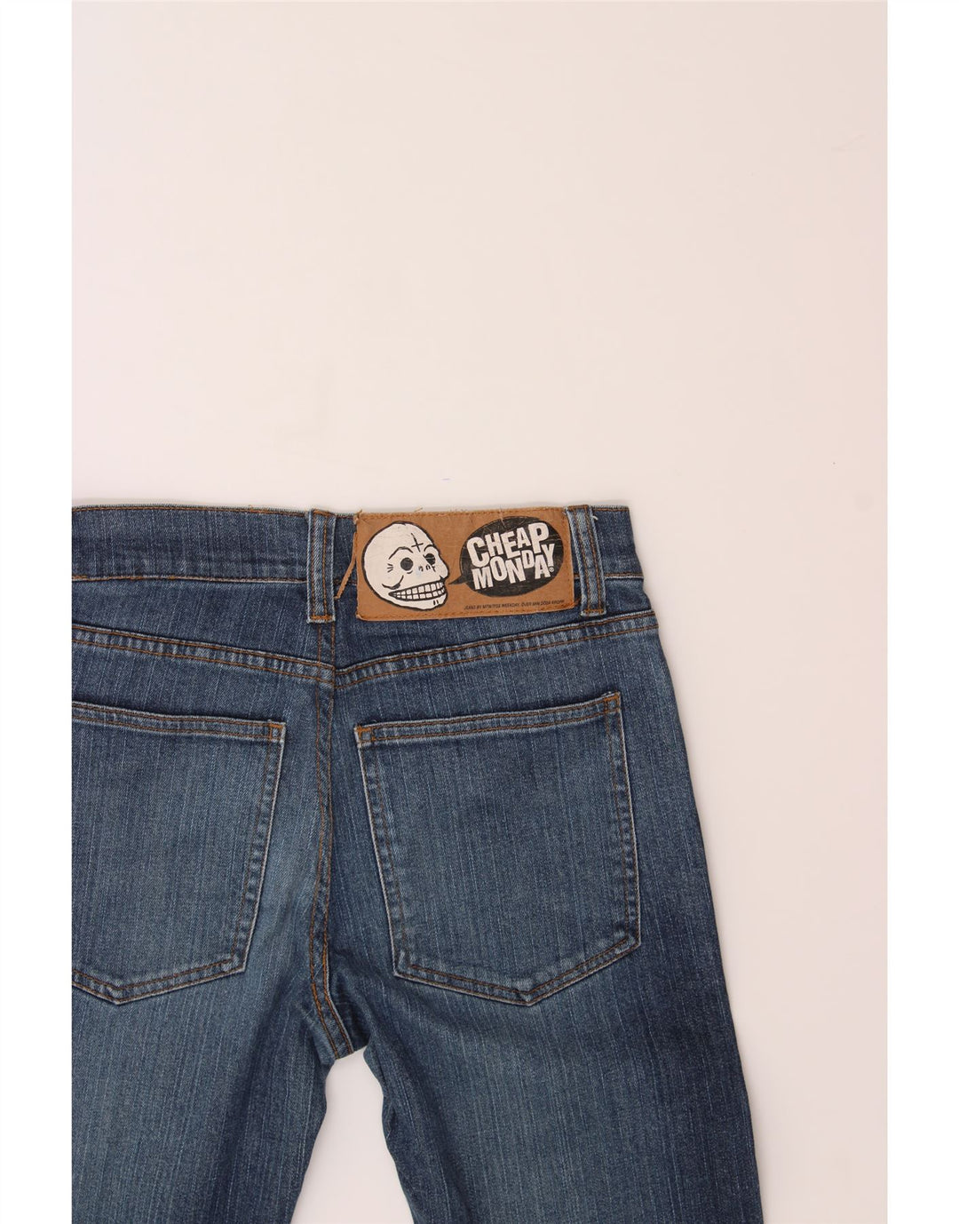 CHEAP MONDAY Womens Straight Jeans W27 L30 Blue Vintage Cheap Monday and Second-Hand Cheap Monday from Messina Hembry 