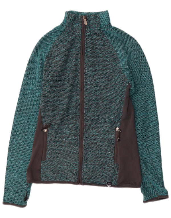 Weird Fish Womens Tracksuit Top Jacket UK 10 Small Blue Colourblock