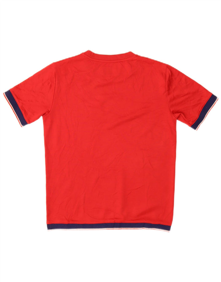 PENN-RICH Womens T-Shirt Top UK 10 Small Red Polyester