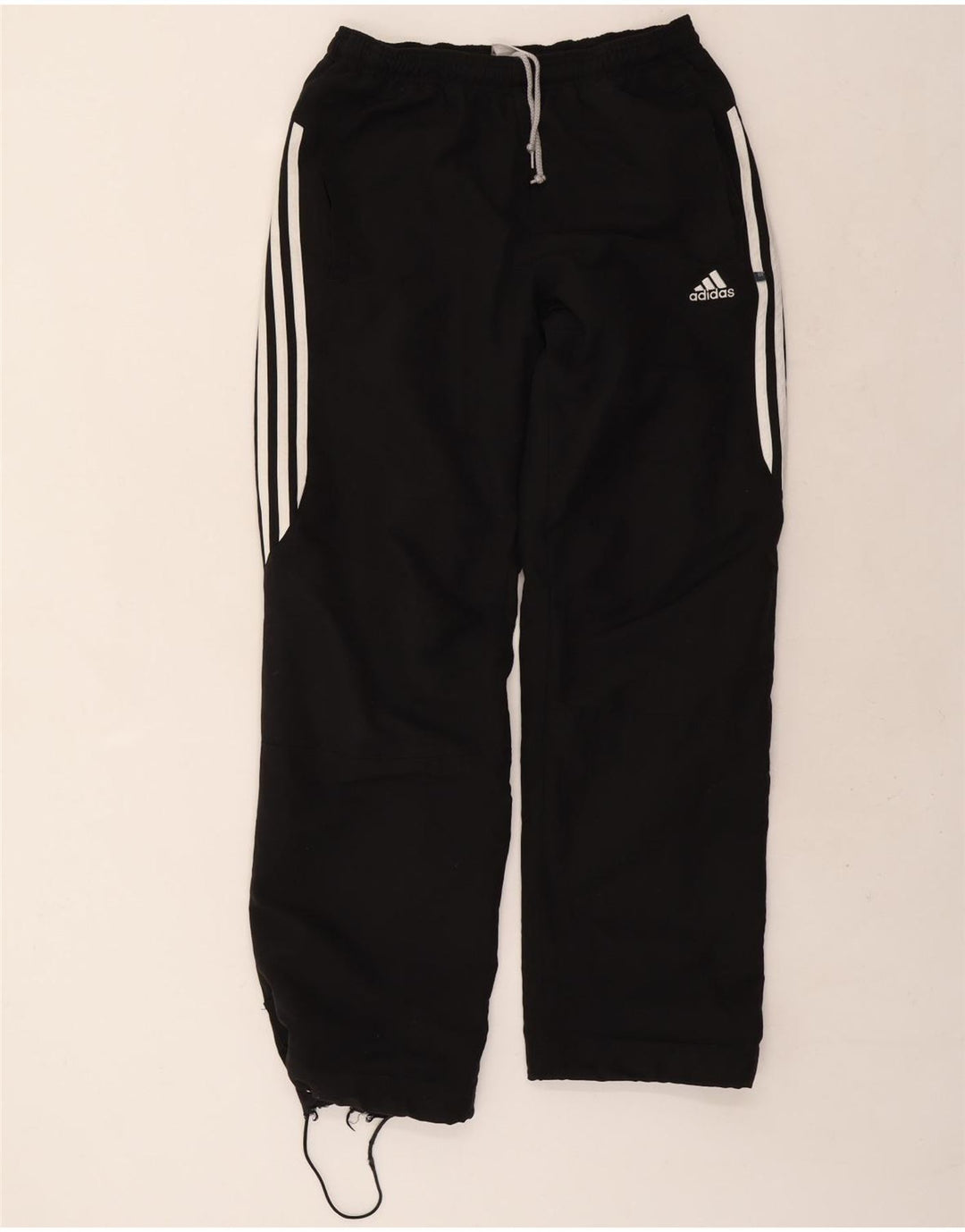 Adidas Mens Tracksuit Trousers Joggers Small Black Polyester