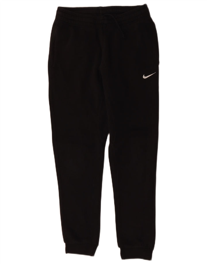 NIKE Mens Tracksuit Trousers Joggers Small  Black Cotton