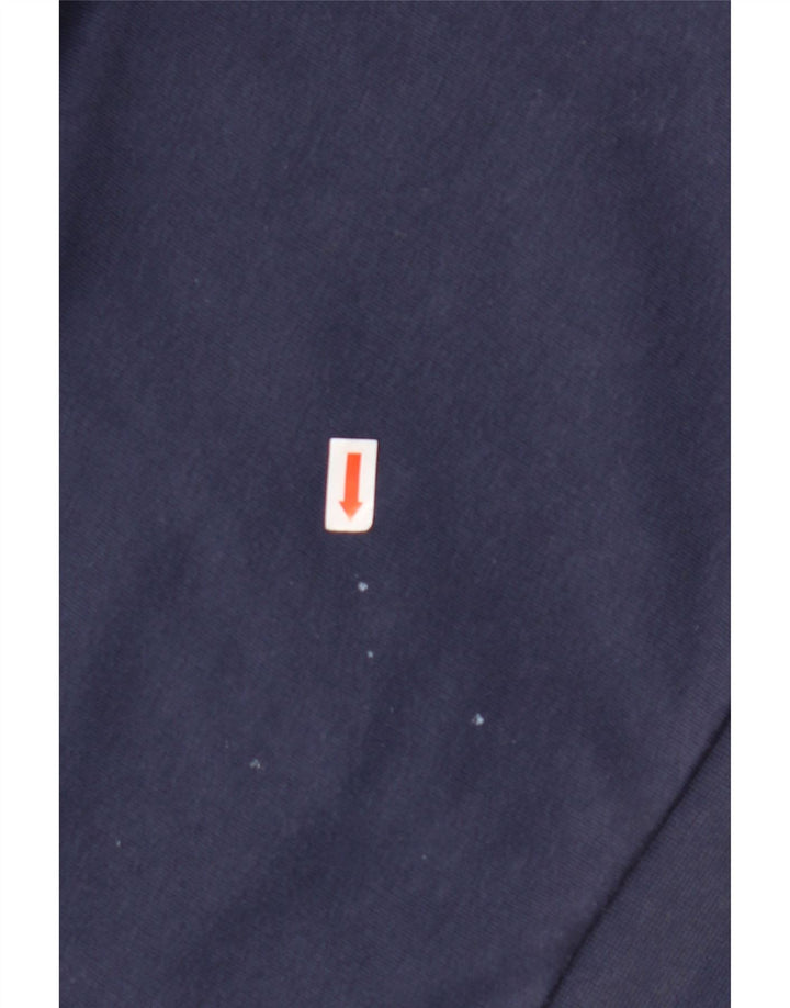 CHAMPION Boys Graphic Tracksuit Top Jacket 11-12 Years Large Navy Blue