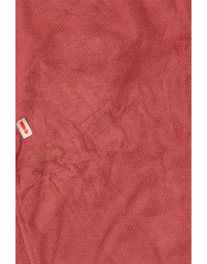 Ted Baker Mens Zip Neck Sweatshirt Jumper Size 4 Large Pink Viscose