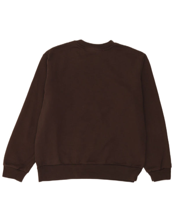 Lacoste Mens Classic Fit Sweatshirt Jumper Size 5 Large Brown Cotton