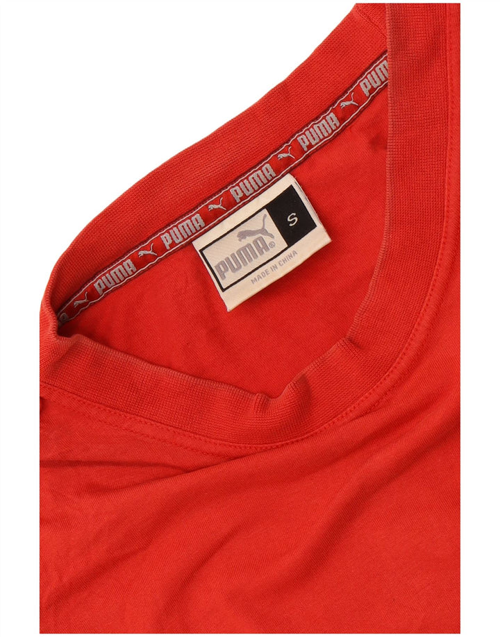 Puma Mens Graphic Vest Top Small Red Cotton