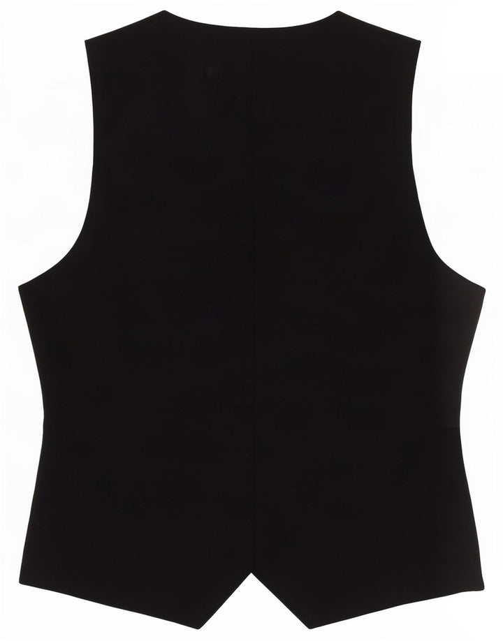 Wallis Womens Petite Waistcoat UK 12 Medium Black Polyester