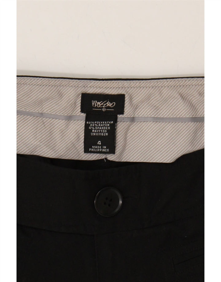MOSSIMO Womens Low Waist Capri Trousers US 4 Small W30 L23 Black Polyester Vintage Mossimo and Second-Hand Mossimo from Messina Hembry 