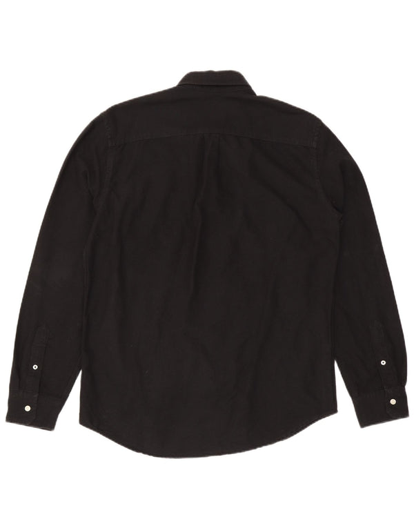 American Eagle Mens Classic Fit Shirt Medium Black Cotton