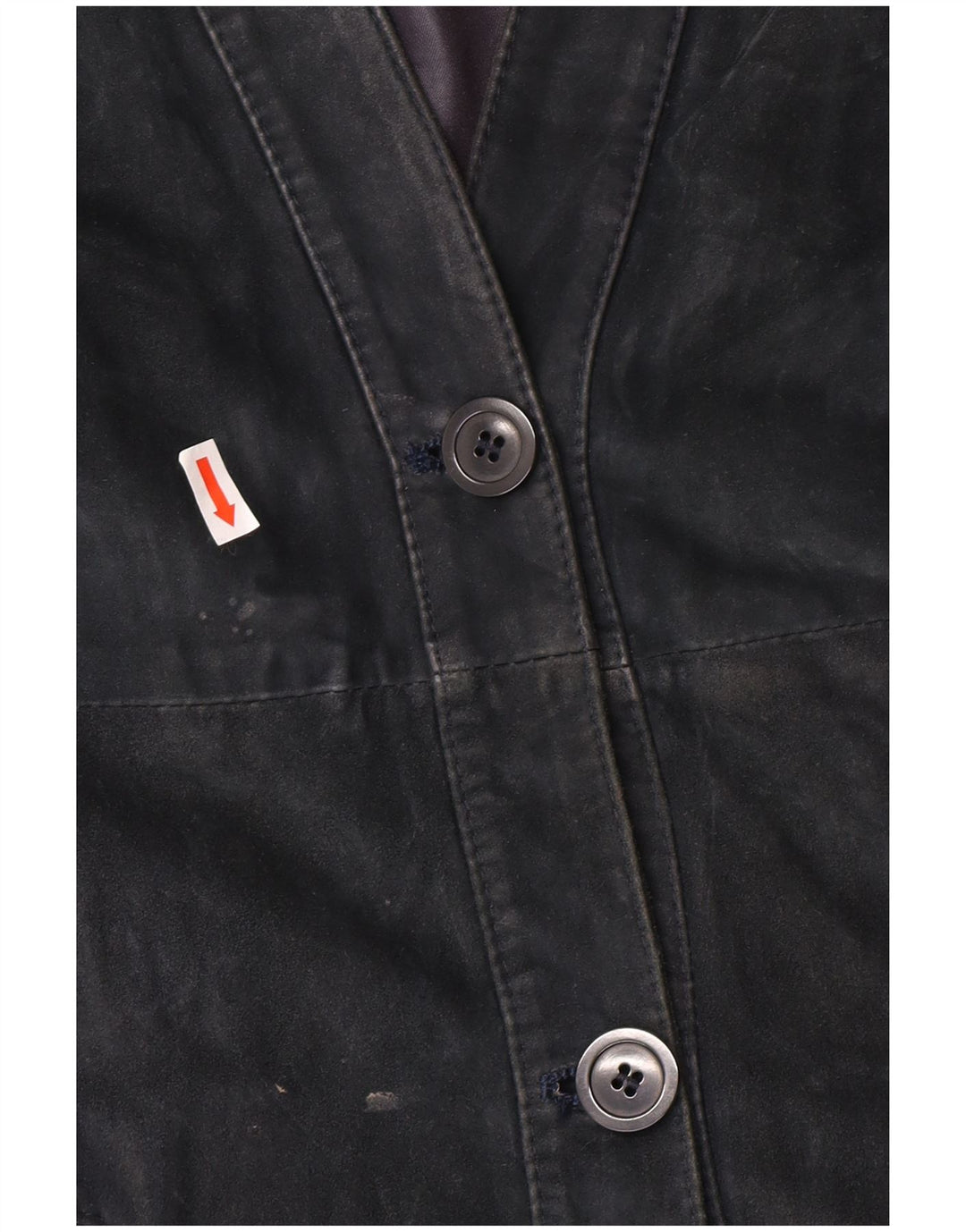 Nazareno Gabrielli Womens Suede Jacket IT 44 Medium Navy Blue