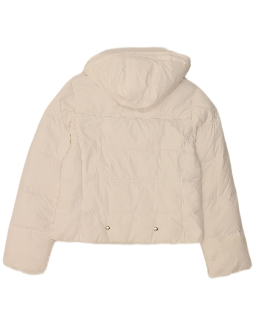 Champion Womens Hooded Padded Jacket UK 14 Medium White Polyester