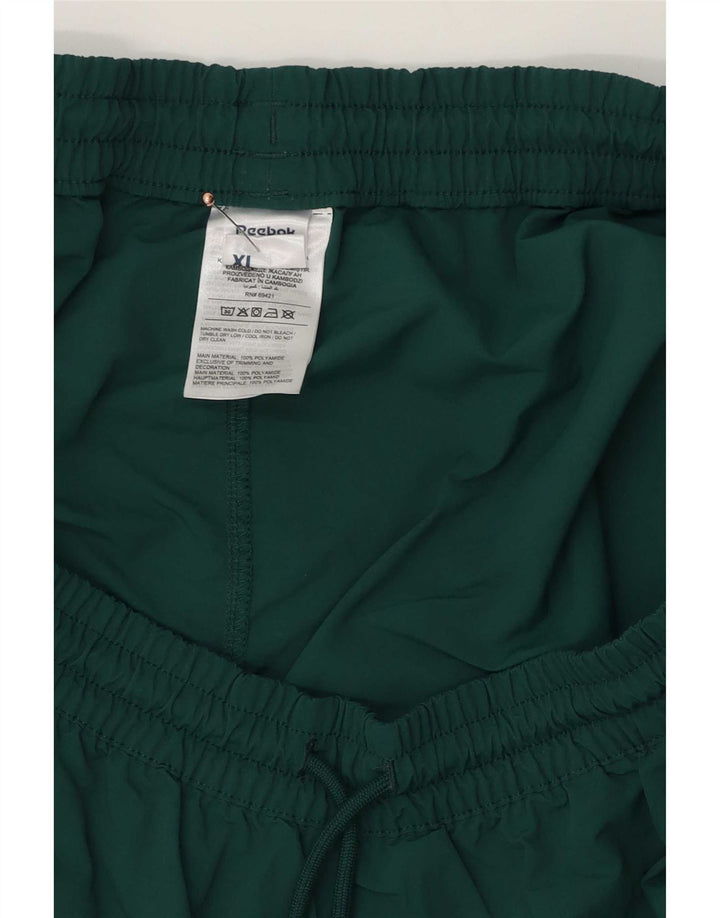 Reebok Mens Sport Shorts XL Green Colourblock Polyester