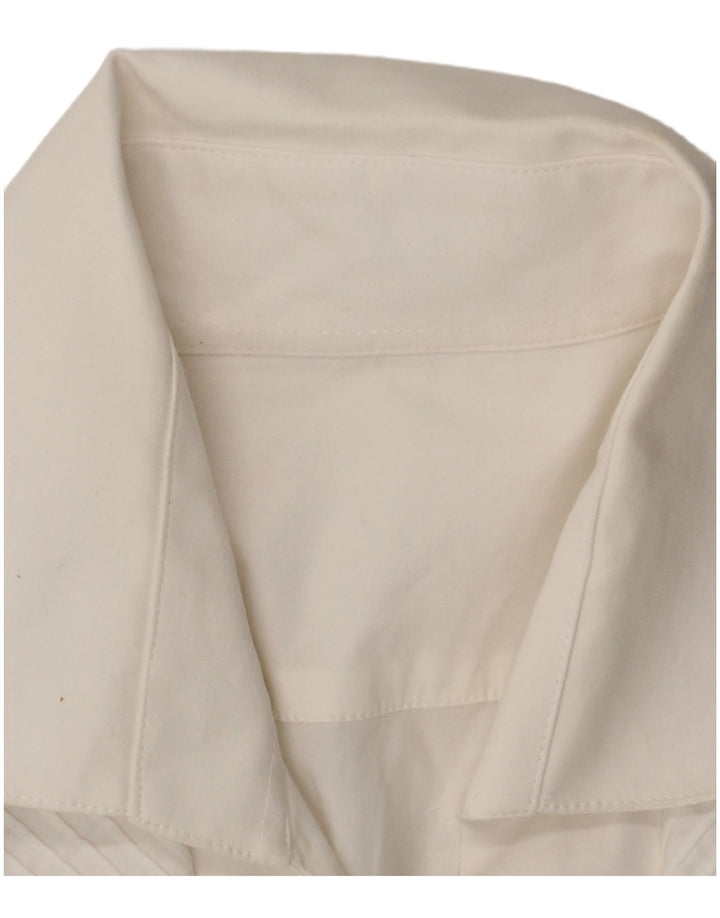 Vintage Womens Shirt UK 14 Medium White Cotton