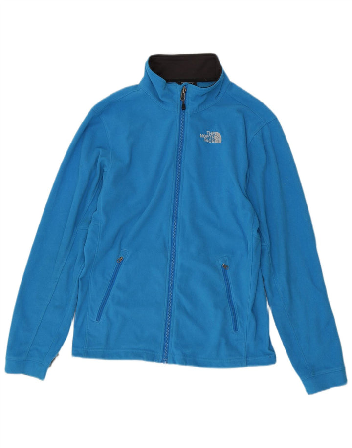 THE NORTH FACE Mens Fleece Jacket UK 36 Small Blue Polyester