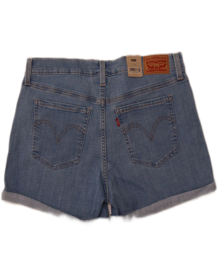 LEVI'S Womens Mid Rise Denim Shorts US 12 Large W31 Blue Cotton