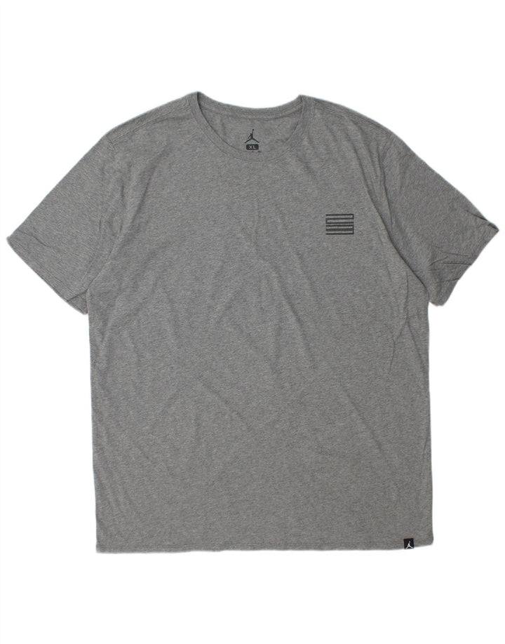 Jordan Mens Graphic T-Shirt Top XL Grey Cotton