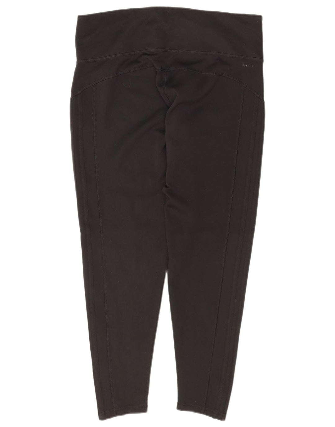 ADIDAS Womens Climalite Crop Leggings UK 16/18 Large  Black Polyester