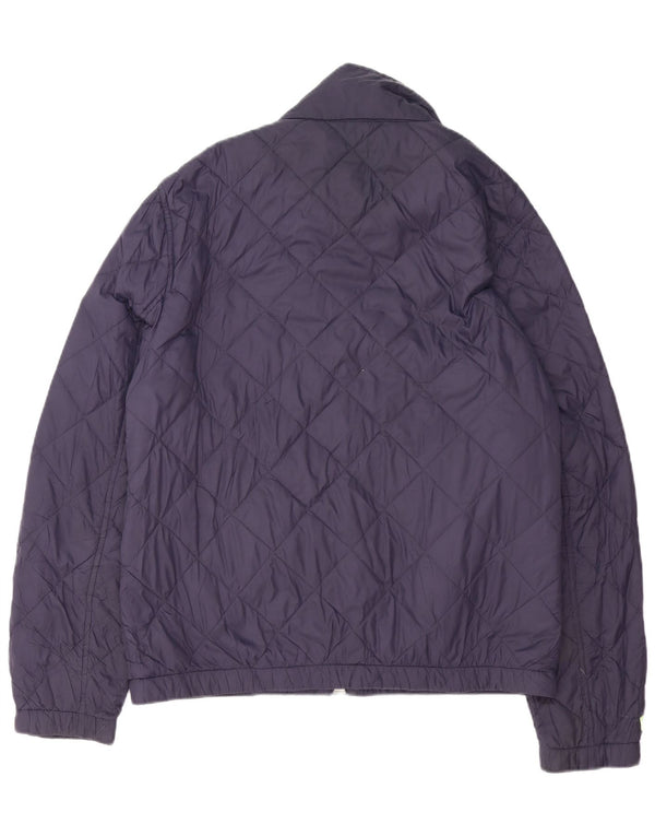 Superdry Mens Padded Jacket UK 44 2XL Navy Blue Polyester