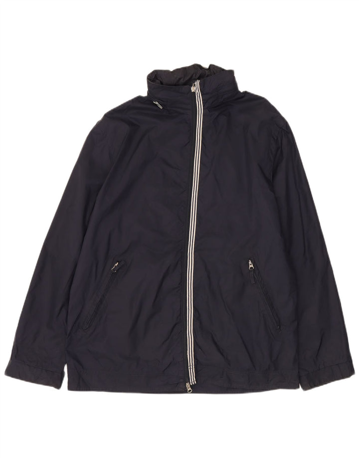 Armani Jeans Mens Rain Jacket UK 40 Large Navy Blue Polyamide