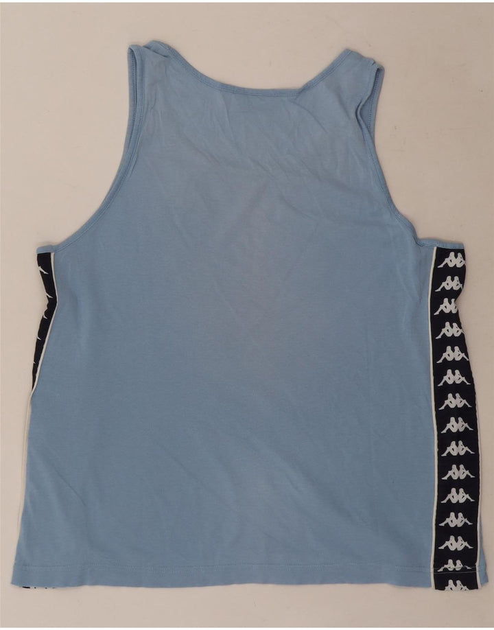 Kappa Mens Graphic Vest Top Large Blue Colourblock