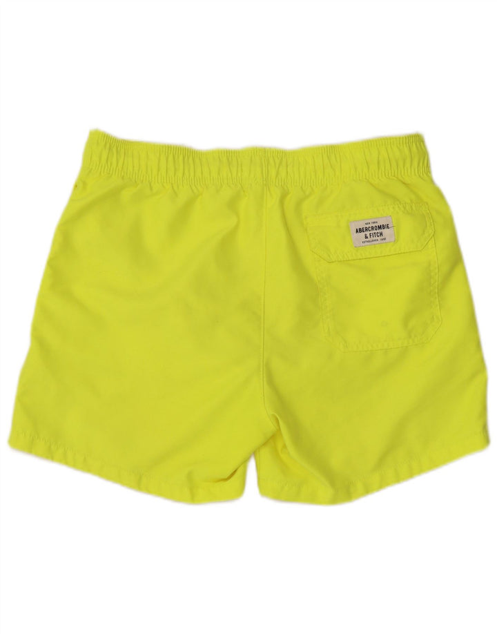 Abercrombie & Fitch Mens Swimming Shorts Medium Yellow Polyester