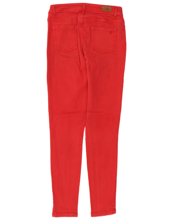 JOULES Womens Super Skinny Jeans UK 10 Small W28 L30  Red Cotton