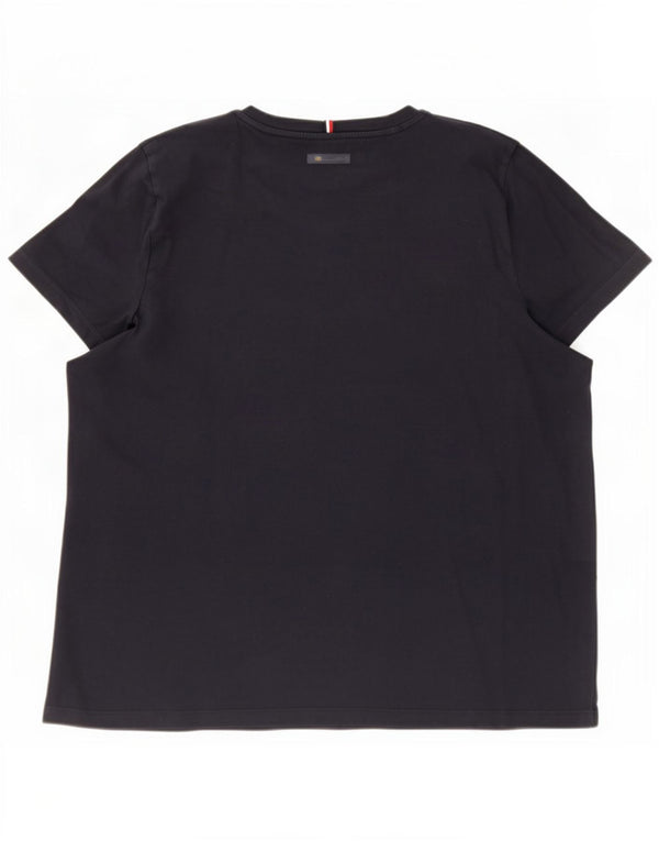 Tommy Hilfiger Womens Graphic T-Shirt Top UK 22 3XL Navy Blue Cotton