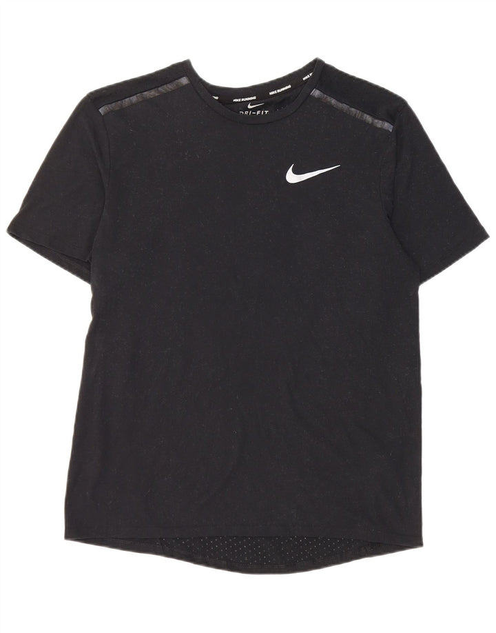 Nike Mens Running T-Shirt Top Small Black Polyester