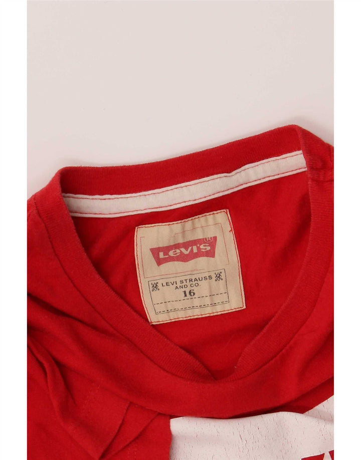 Levi's Boys Graphic T-Shirt Top 15-16 Years Red