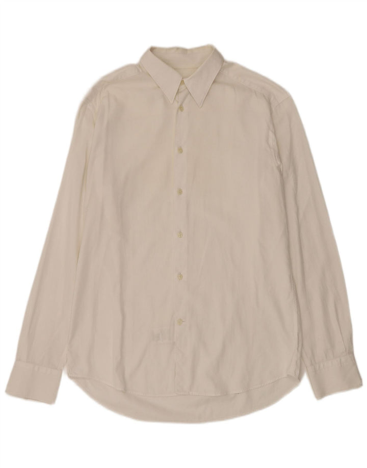 Versace Mens Shirt Size 41 16 Large White Cotton