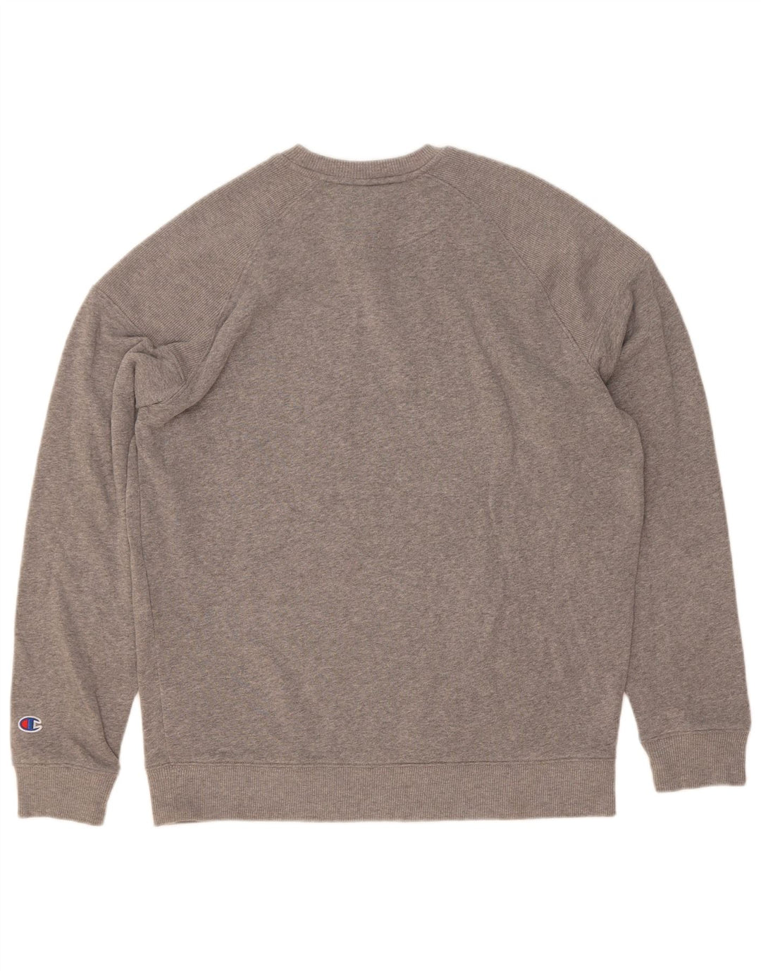 Champion Mens Sweatshirt Jumper Medium Grey Flecked Polyester
