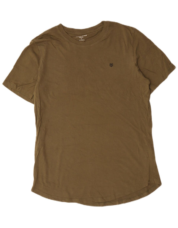 Jack & Jones Mens T-Shirt Top XL Khaki