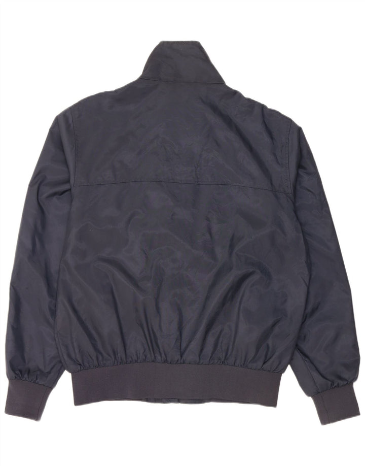 LEE Mens Bomber Jacket UK 40 Large Navy Blue Polyamide