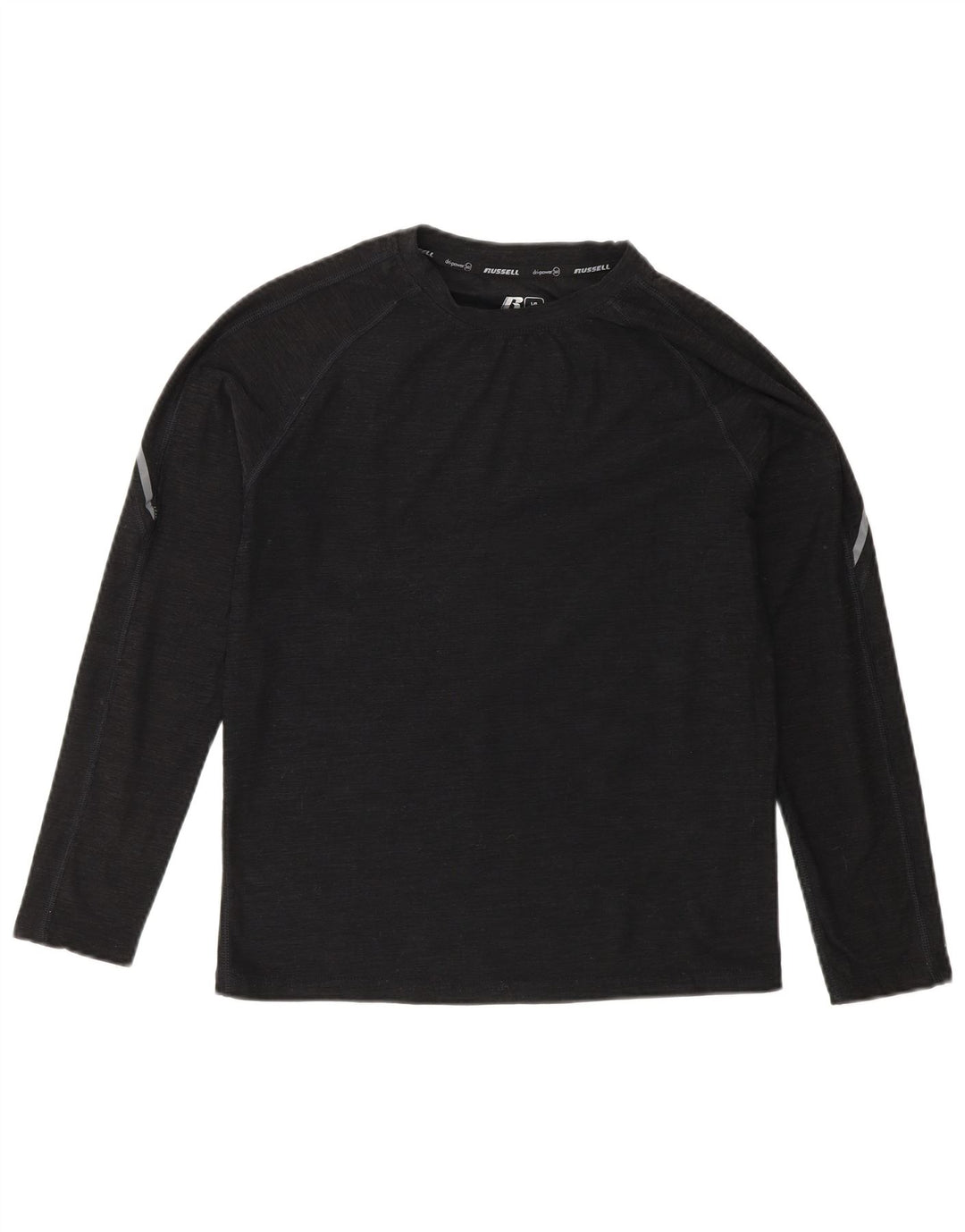 Russell Athletic Boys Dri-Power Top Long Sleeve 10-11 Years Large Black
