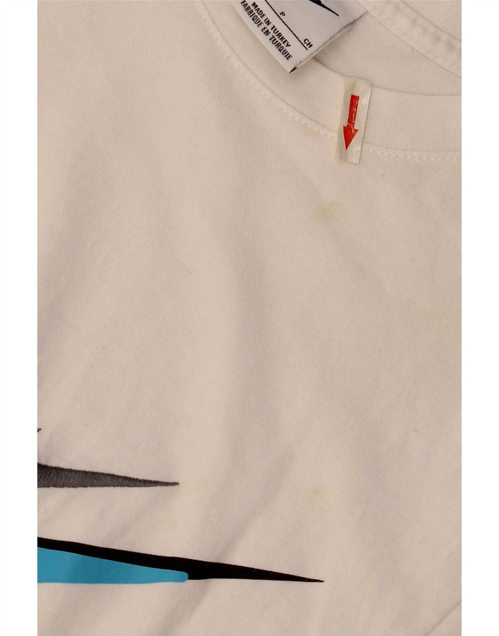 Nike Mens Graphic T-Shirt Top Small White Cotton