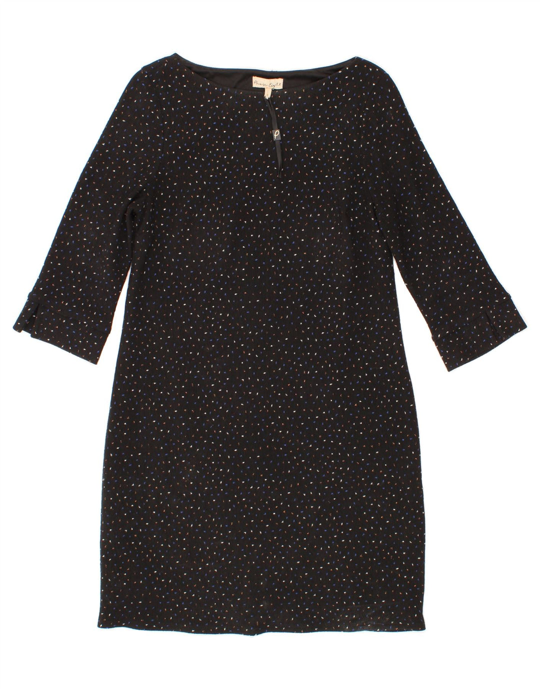 PHASE EIGHT Womens Abstract Pattern A-Line Dress UK 12 Medium Black Vintage Phase Eight and Second-Hand Phase Eight from Messina Hembry 