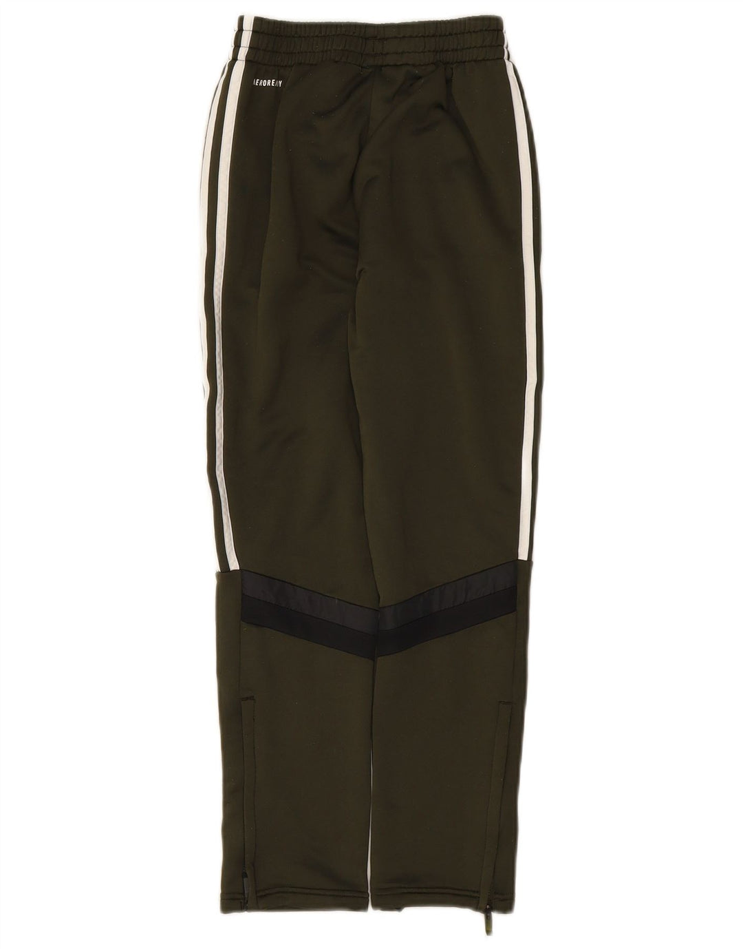 ADIDAS Boys Aeroready Tracksuit Trousers 11-12 Years  Green Colourblock