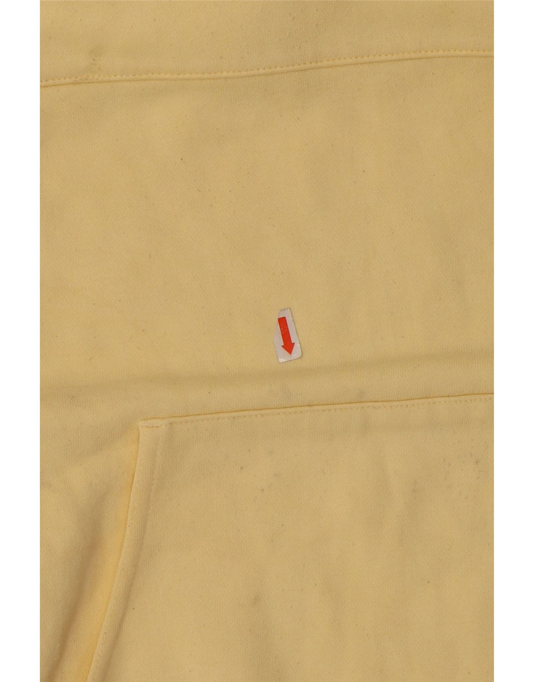 Adidas Womens Oversized Hoodie Jumper UK 14 Medium Yellow Cotton