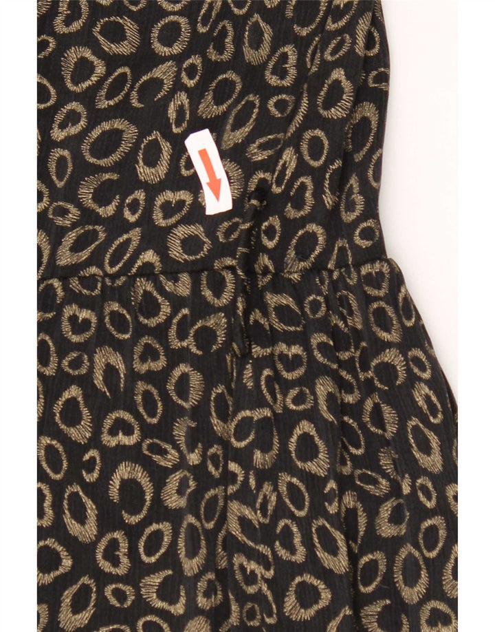 Massimo Dutti Womens 1 Button Blazer Jacket EU 34 2XS Black Animal Print