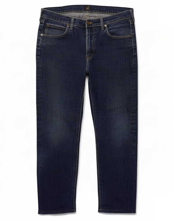 Lee Mens Luke Slim Jeans W32 L26 Blue Cotton