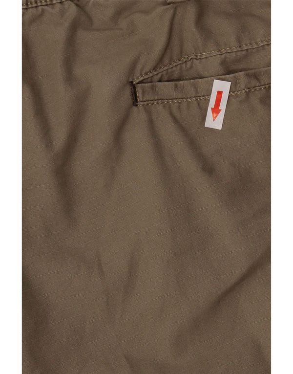 Wrangler Mens Cargo Shorts W44 2XL Brown Cotton