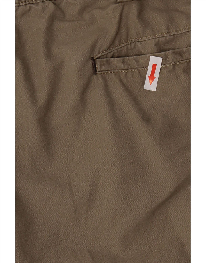 Wrangler Mens Cargo Shorts W44 2XL Brown Cotton