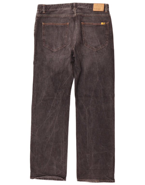 Timberland Mens Straight Jeans W38 L35 Grey Cotton