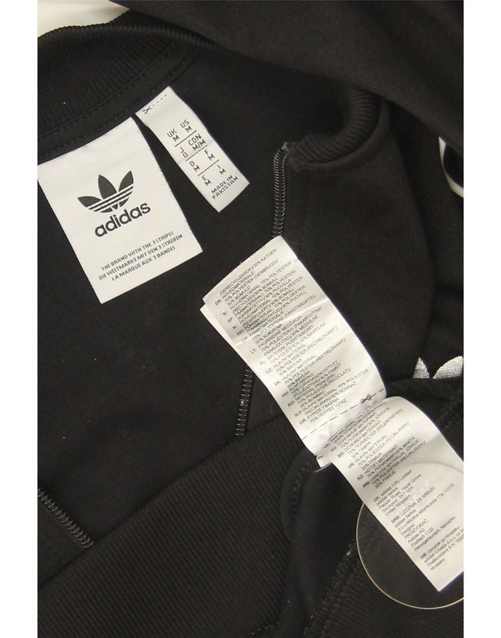 Adidas Mens Tracksuit Top Jacket Medium Black Polyester