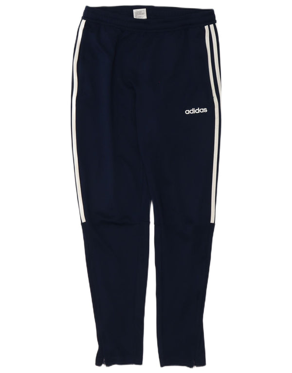 Adidas Mens Tracksuit Trousers Medium Navy Blue Polyester