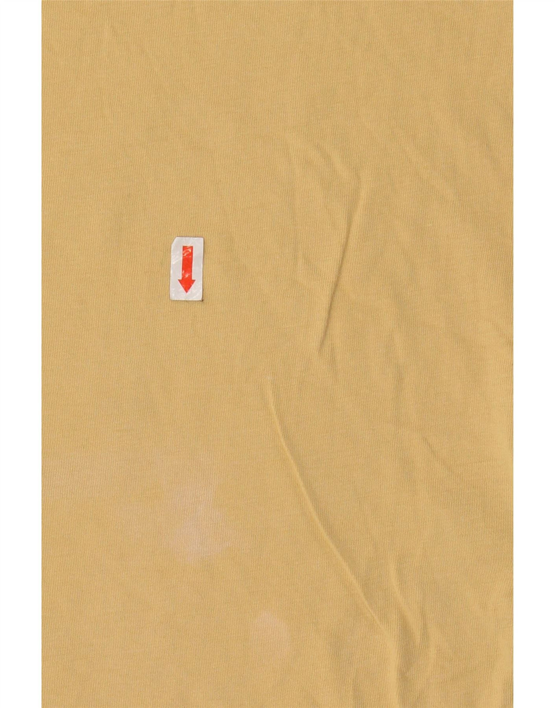 VANS Mens Classic Fit Graphic T-Shirt Top Medium Yellow Cotton