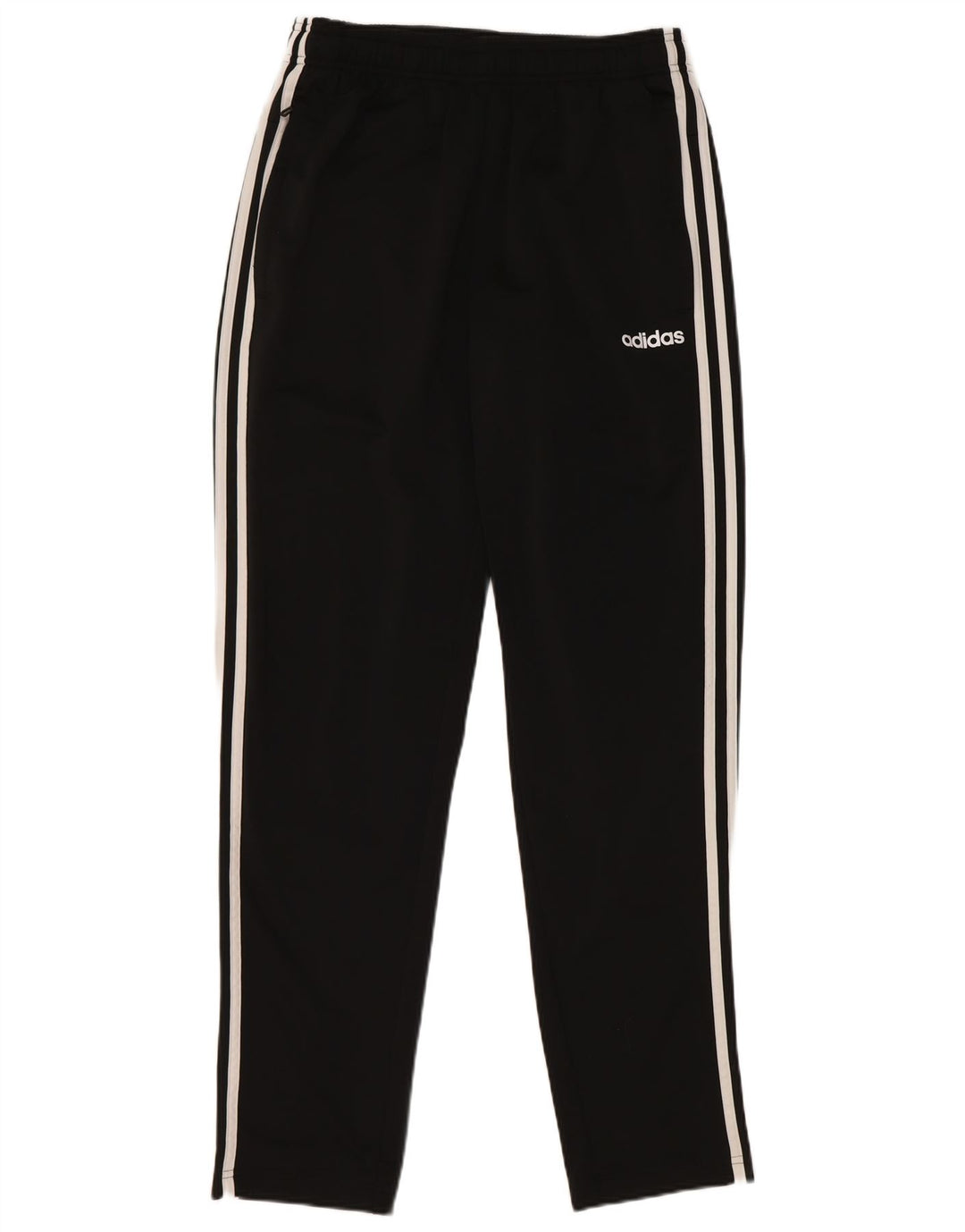 ADIDAS Womens Tracksuit Trousers UK 14 Medium Black Polyester