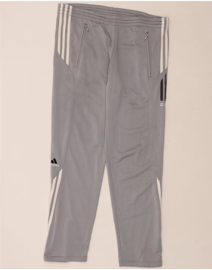ADIDAS Mens Tracksuit Trousers Large  Grey Polyester